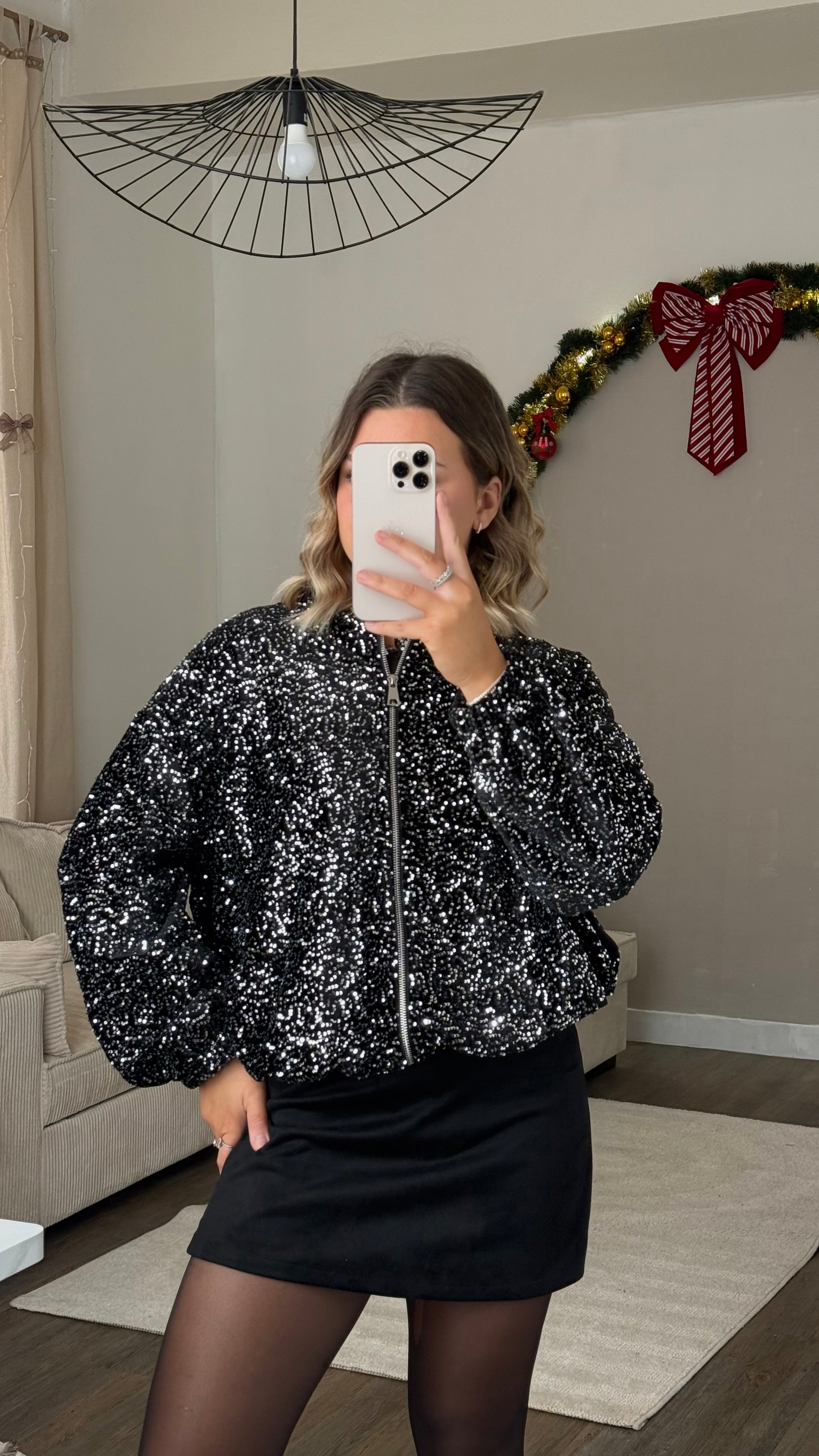 Bomber à sequin